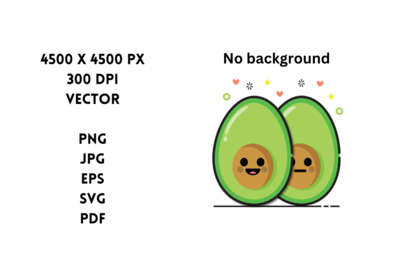 Avocado Twins: A Versatile Graphic Design Asset for Crafters & Handmade Sellers
