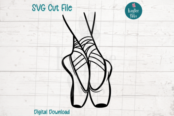 Ballet Toe Shoes SVG: Graphics for Crafts