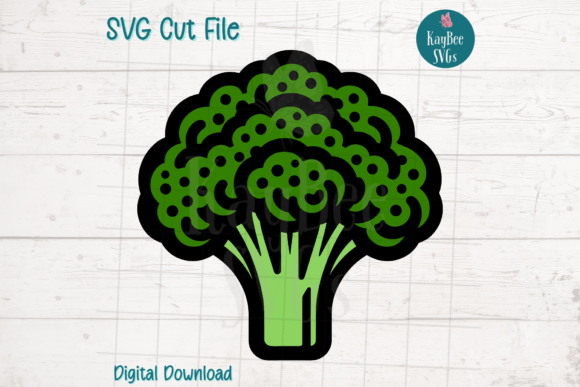 Broccoli SVG Cut File: A Versatile Graphics Asset for Crafters & Handmade Sellers