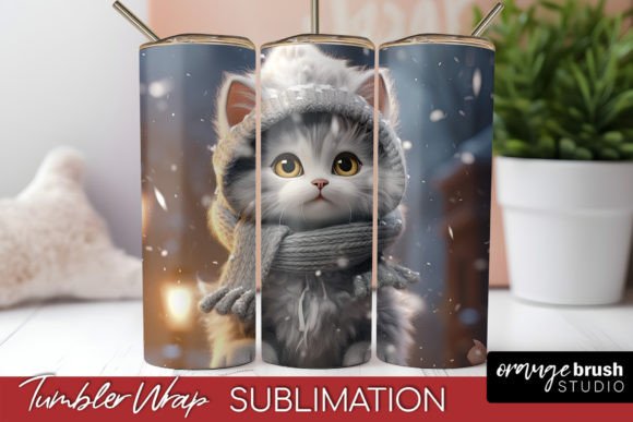 Christmas Tumbler Wrap: A Cat Lover’s Holiday Embroidery Dream?