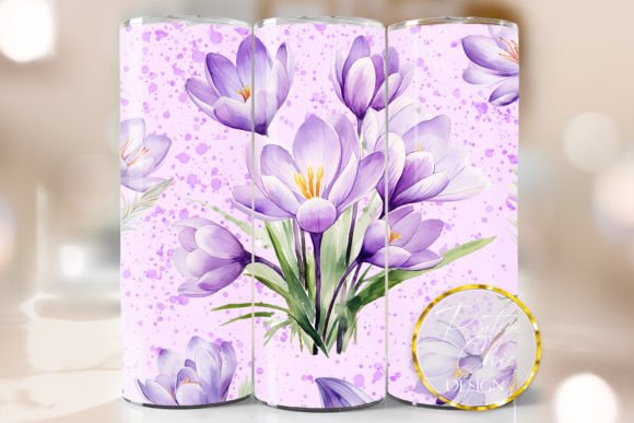 Floral Spring 20 Oz Tumbler Wrap PNG: A Crafty Graphic Design Asset for Bloggers and Publishers