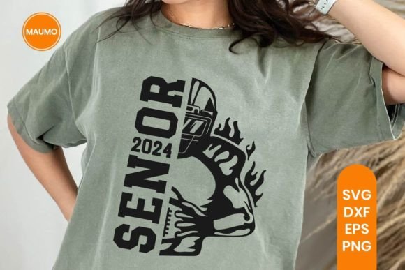Football Senior 2024 Graphics & Print Templates