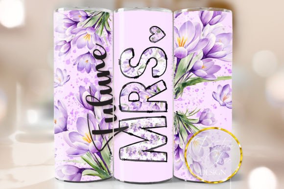 Future Mrs Wedding Tumbler Wrap PNG: Elegant Graphics for Local Business Branding in Crafts & Creative Markets
