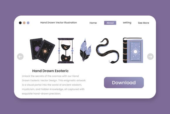 Hand Drawn Esoteric Illustration: A Versatile Graphic for Local Branding