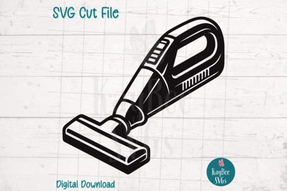 Handheld Vacuum Cleaner SVG Cut File: Crafting Graphics for Real Design Projects