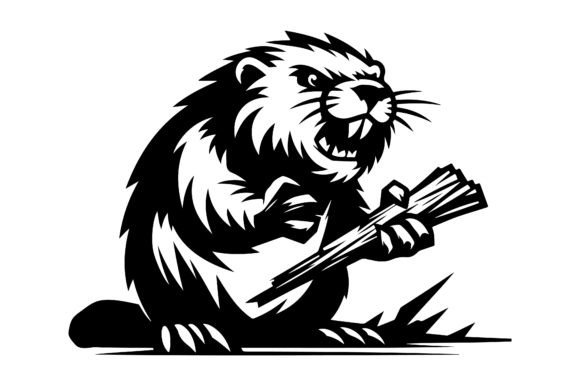 Introducing the Angry Beaver Silhouette SVG Design