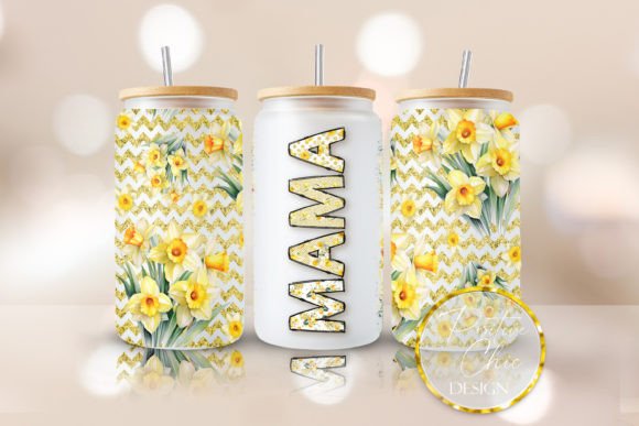 Mama Libbey Glass Cup Wrap PNG UVDTF – A Crafted Graphic for Local Branding