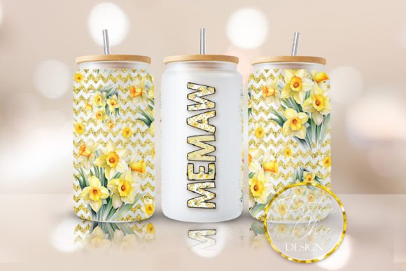 Memaw Libbey Glass Cup Wrap PNG UVDTF – Crafts Meets Graphics for Digital Sellers