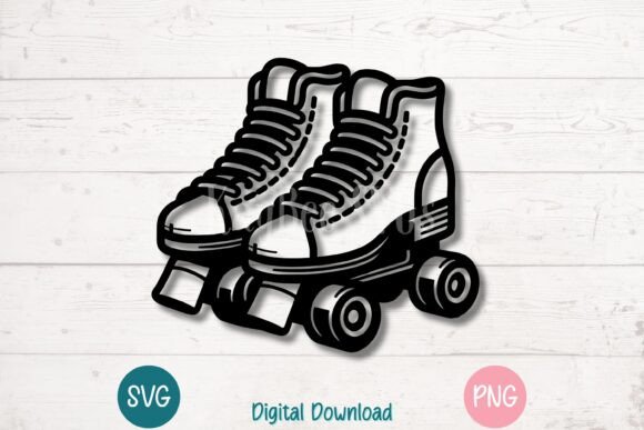 Roller Skates SVG Cut File: A Fresh Graphic Design Asset for Crafts & Creative Marketing